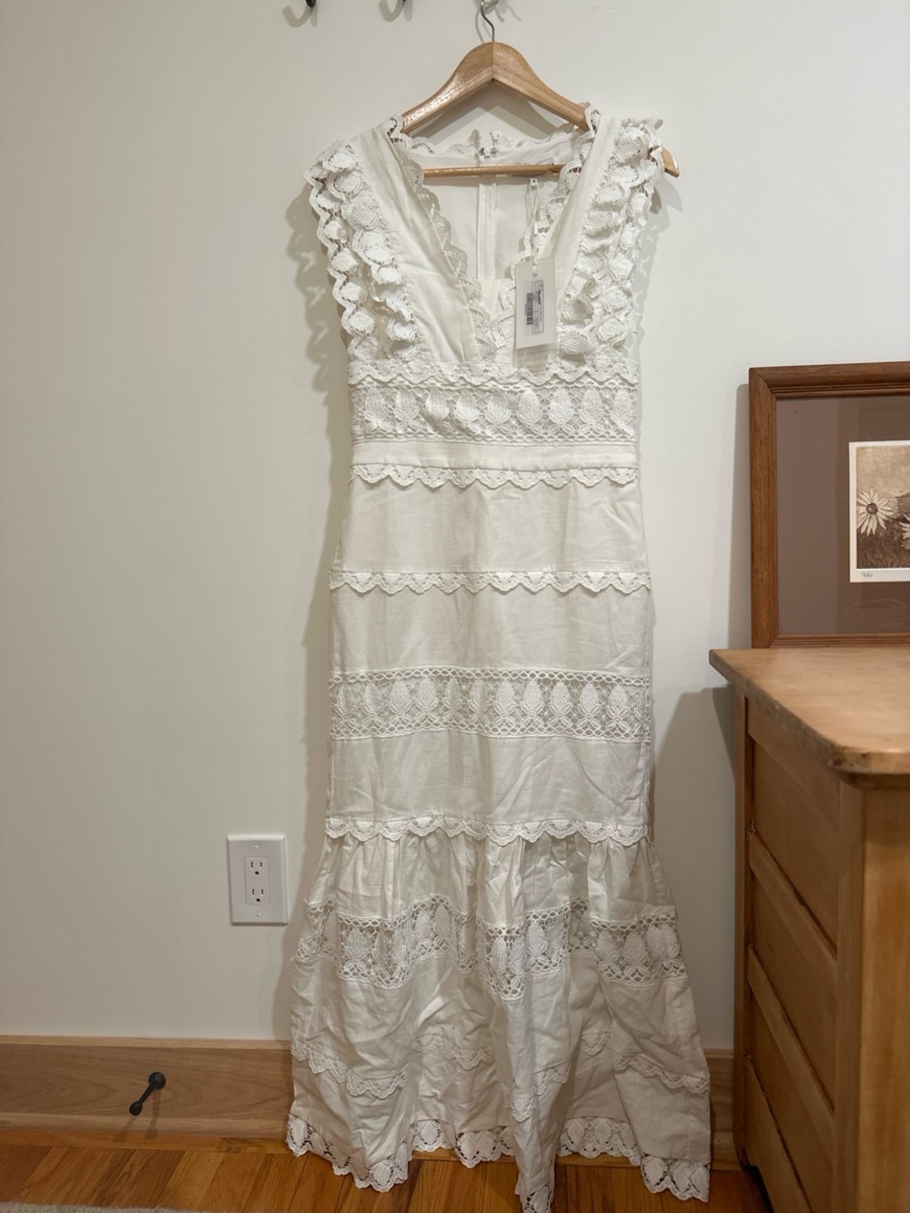 Endless Rose White Lace Midi Dress - Picture 2 of 5